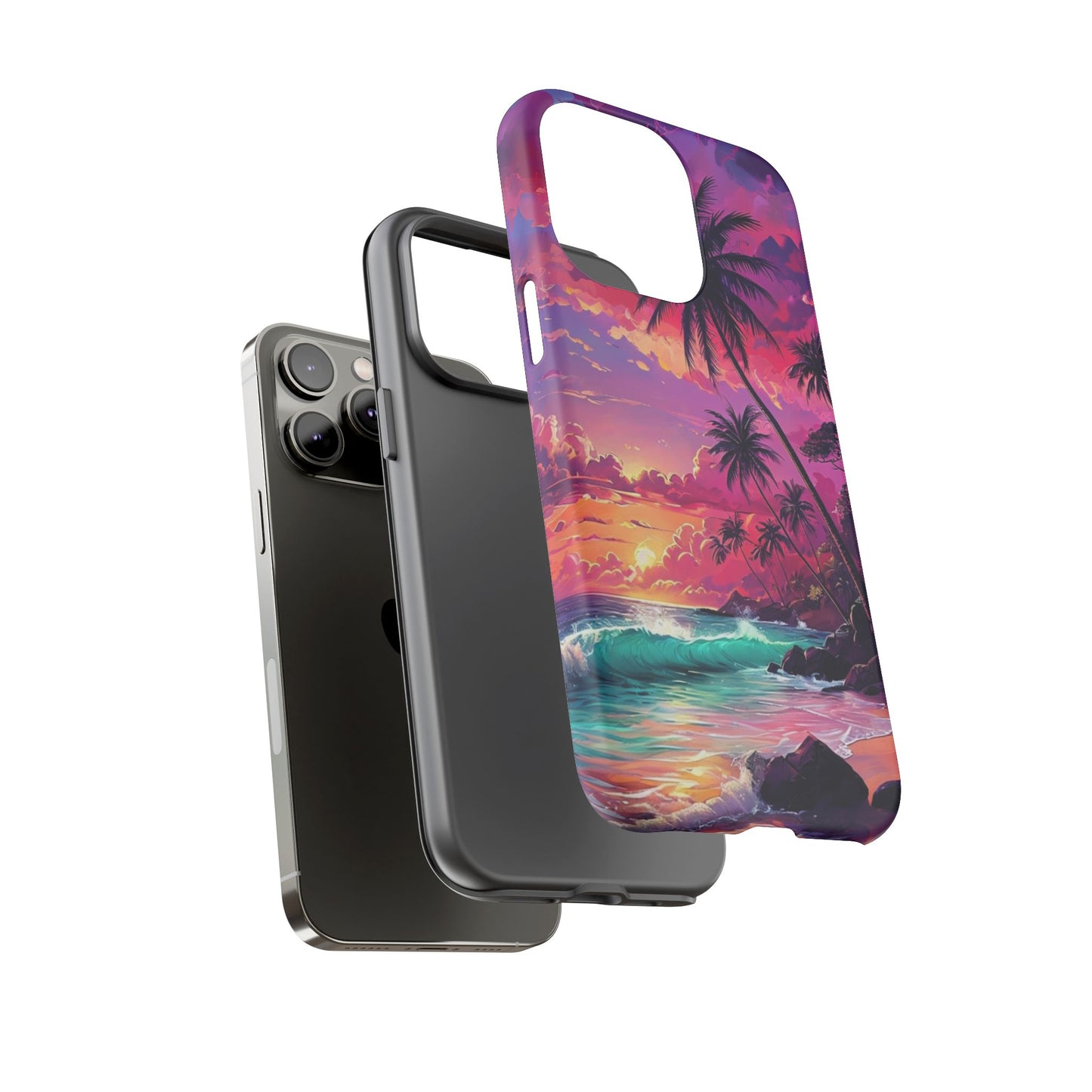 Sunset Paradise Beach - Phone Case