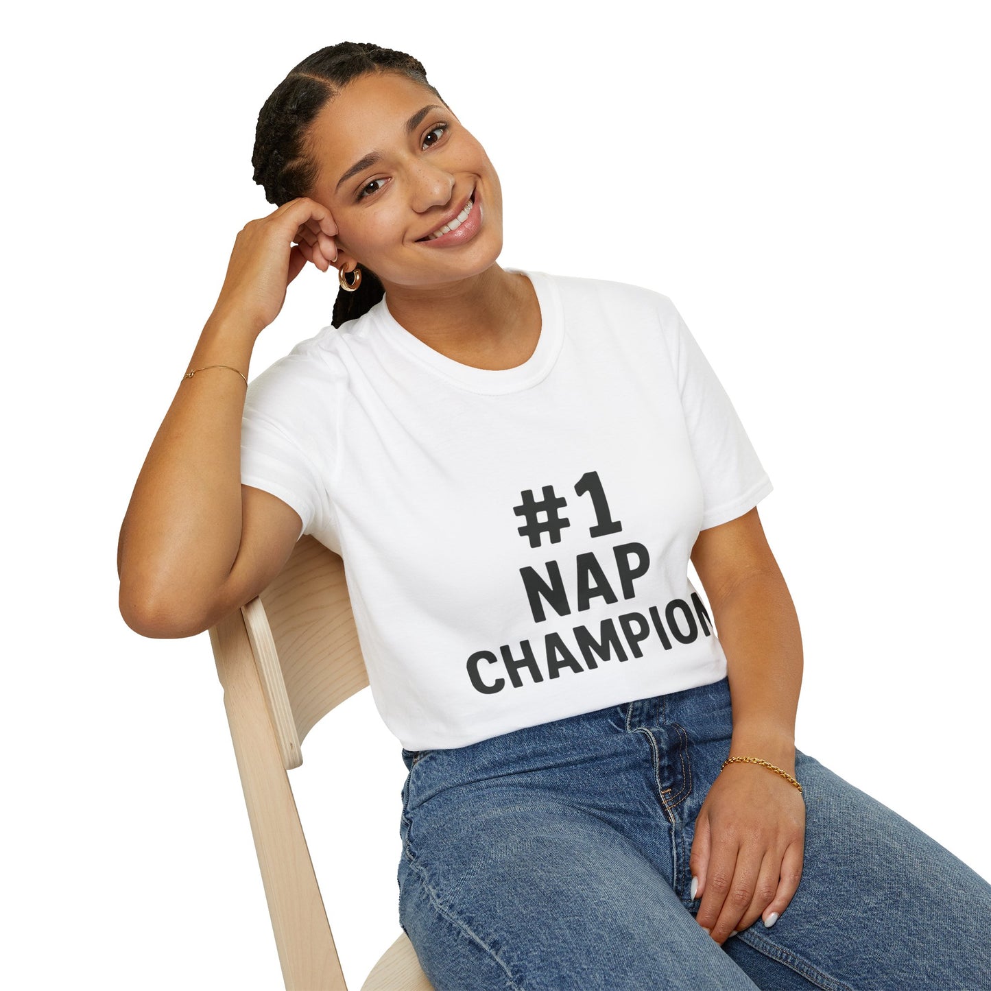 #1 Nap Champion - Unisex Softstyle T-Shirt
