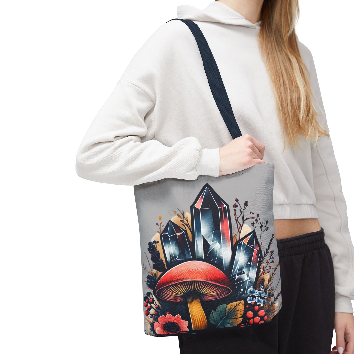 Vibrant Crystal & Mushroom - Tote Bag