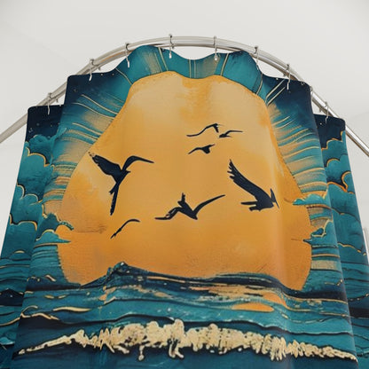 Sunset Beach  - Shower Curtain