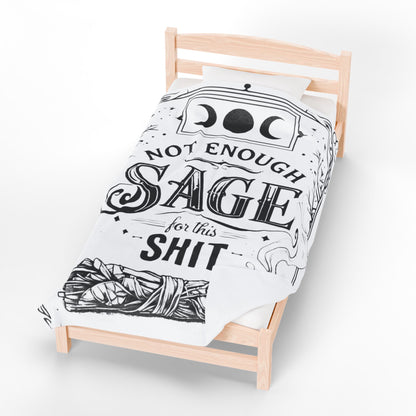 Not Enough Sage  - Velveteen Plush Blanket