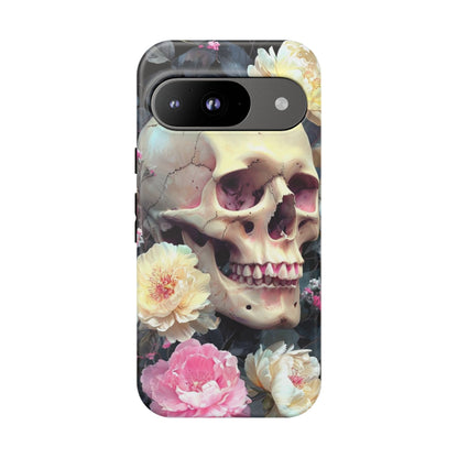 Gothic Floral Skull - Phone Case