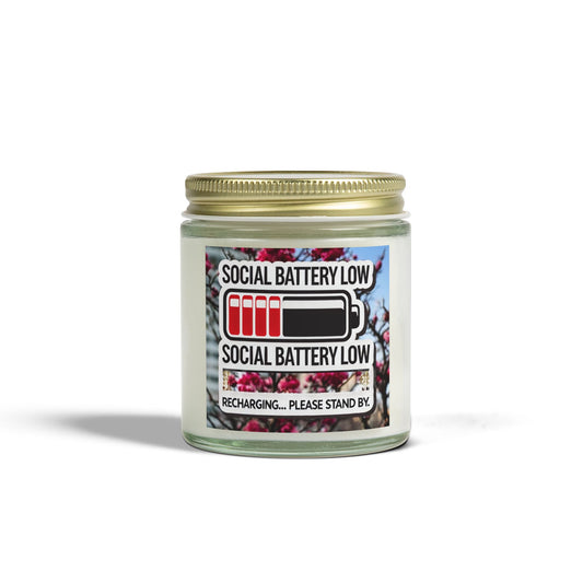 Social Battery Low - Candle
