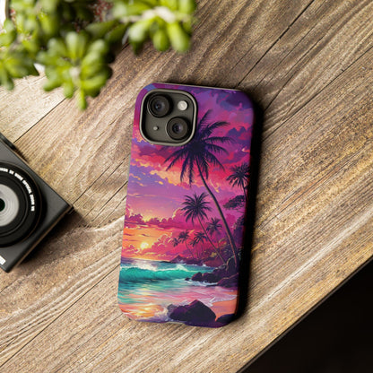 Sunset Paradise Beach - Phone Case