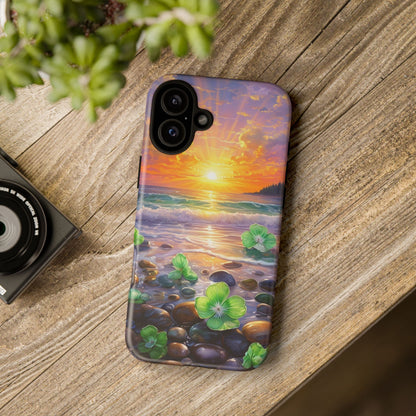Coastal Calm Pebble Beach - Phone Case
