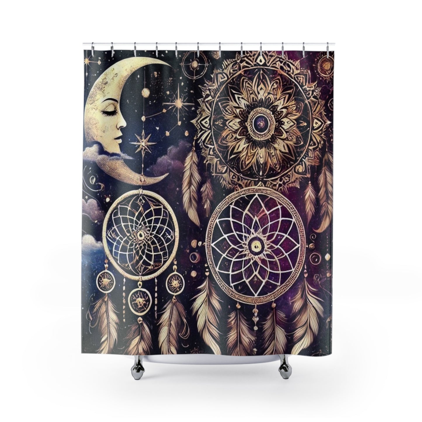Celestial Boho Dreamcatcher - Shower Curtain