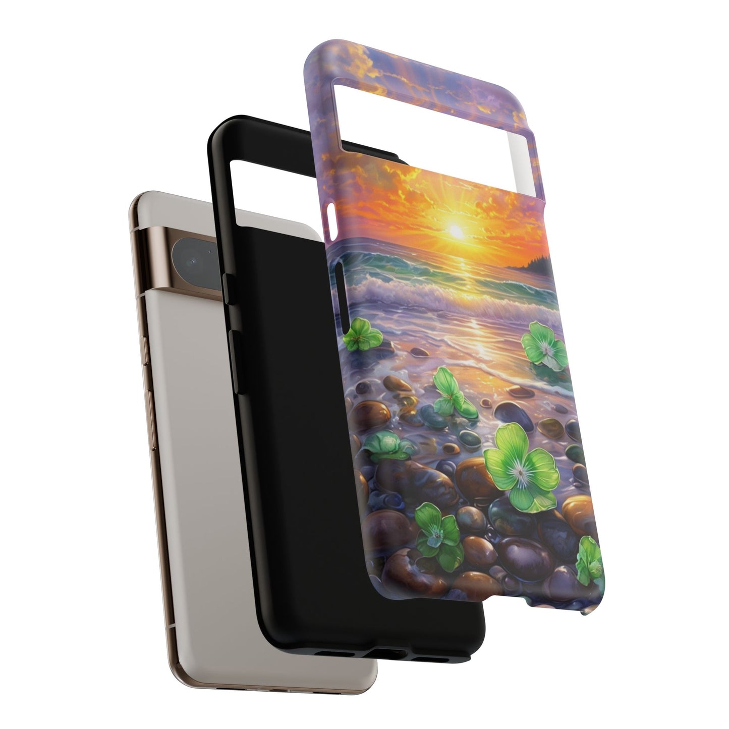 Coastal Calm Pebble Beach - Phone Case