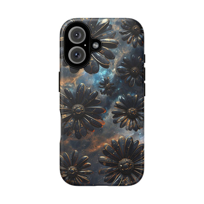 Galactic Black Daisy - Phone Case