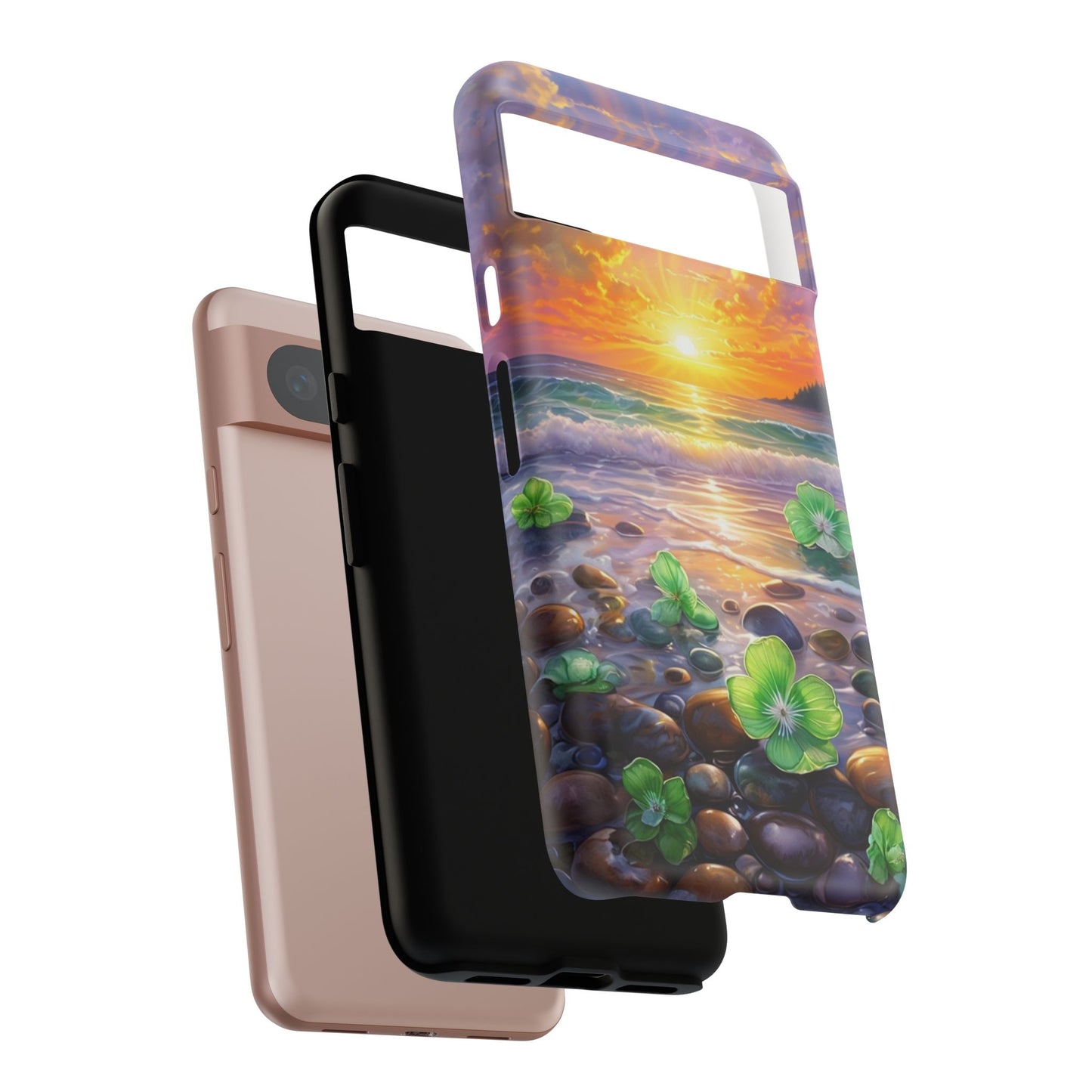Coastal Calm Pebble Beach - Phone Case