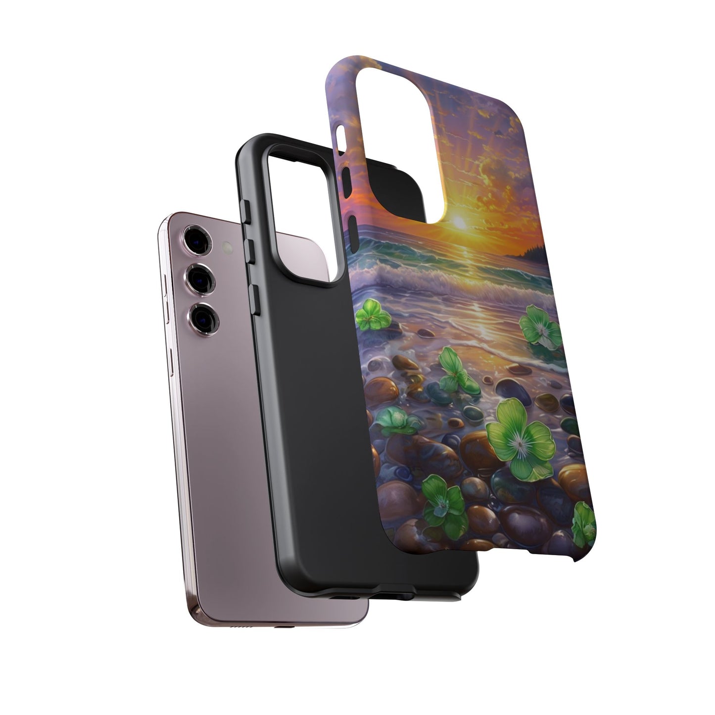 Coastal Calm Pebble Beach - Phone Case