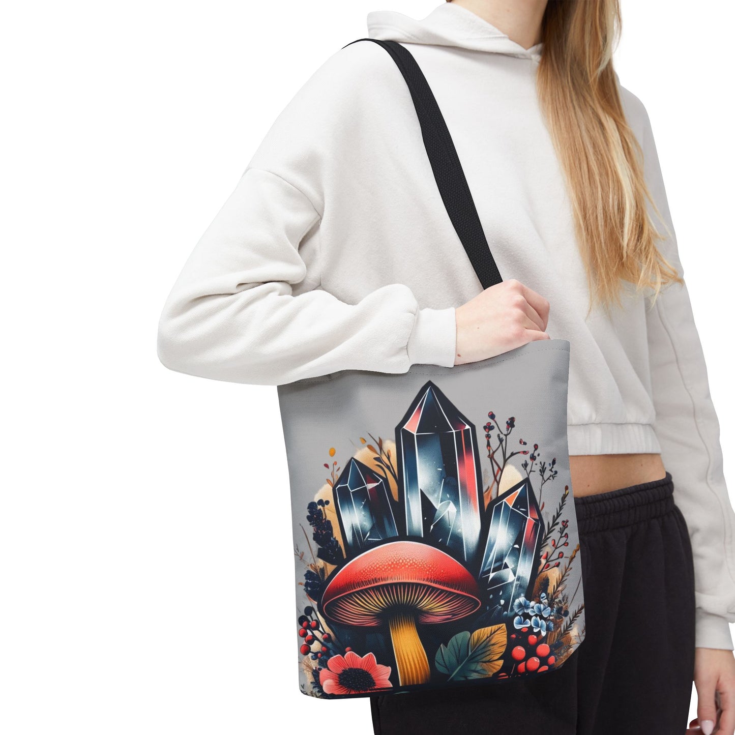 Vibrant Crystal & Mushroom - Tote Bag