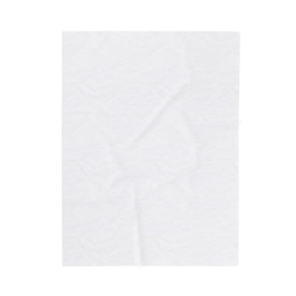 Blue Floral Fantasy  - Velveteen Plush Blanket