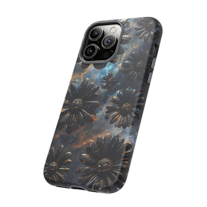 Galactic Black Daisy - Phone Case