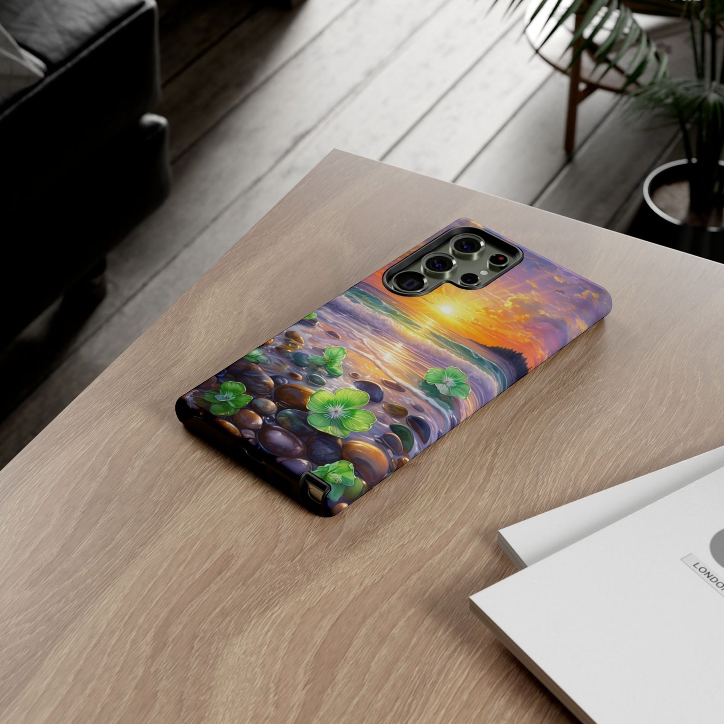 Coastal Calm Pebble Beach - Phone Case