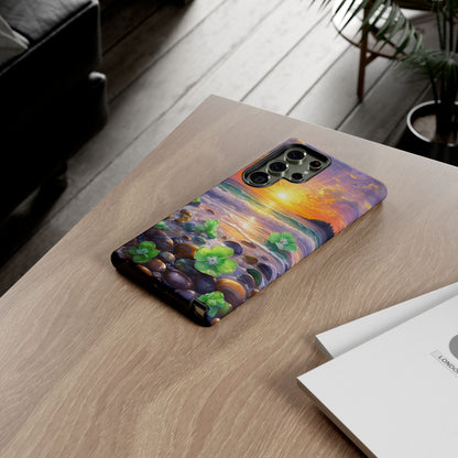 Coastal Calm Pebble Beach - Phone Case