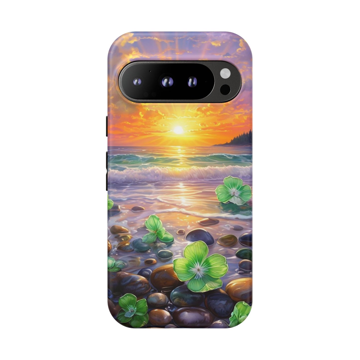 Coastal Calm Pebble Beach - Phone Case