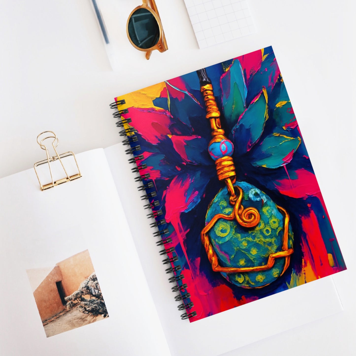 Free Spirit Scribbles - Spiral Notebook