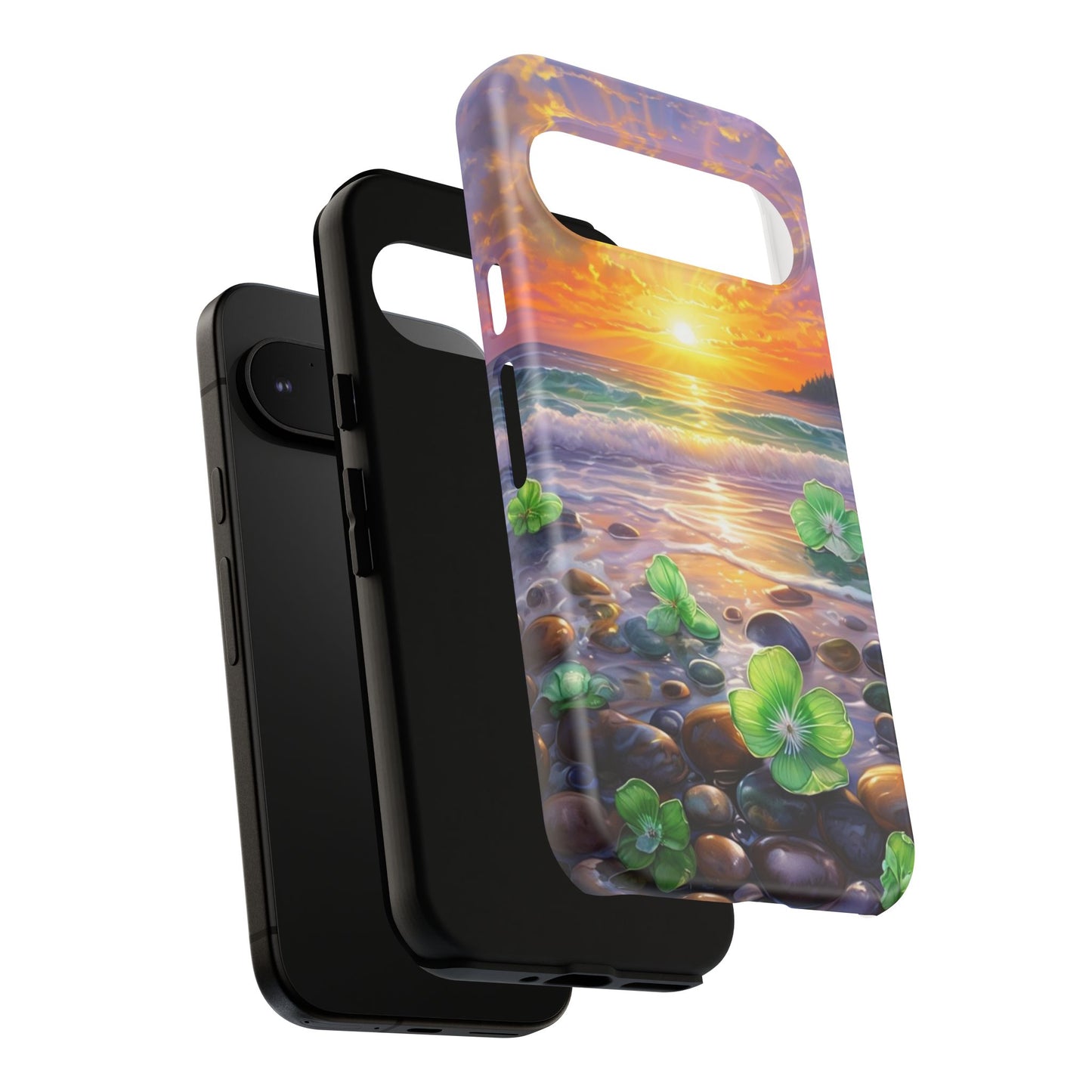 Coastal Calm Pebble Beach - Phone Case
