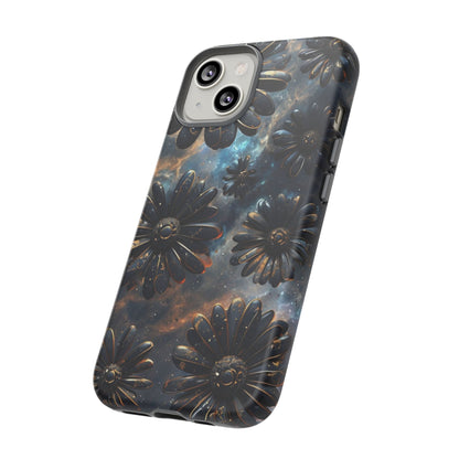 Galactic Black Daisy - Phone Case