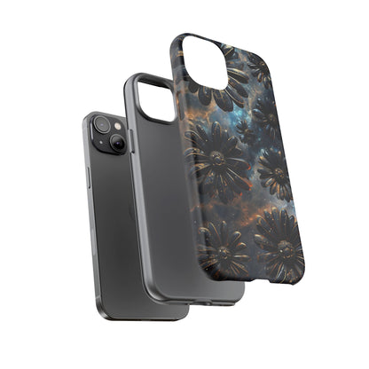 Galactic Black Daisy - Phone Case