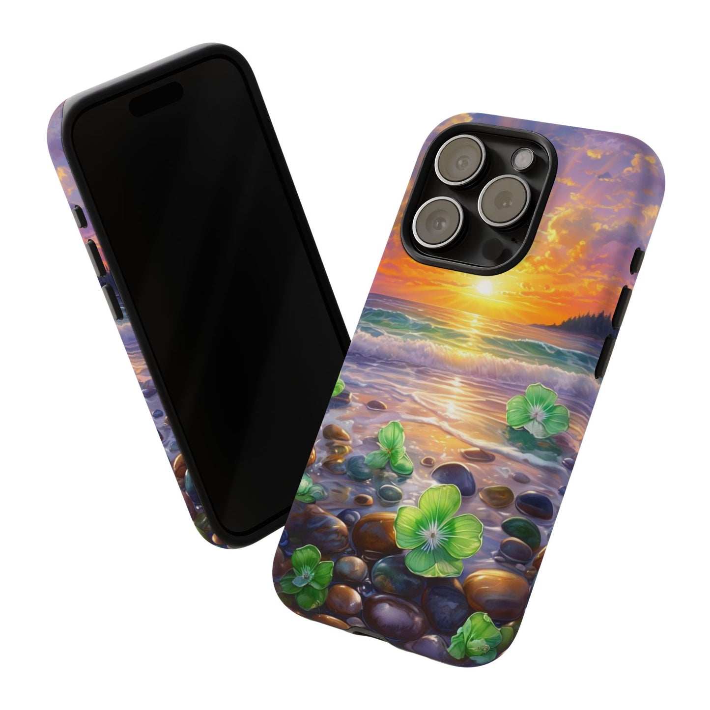 Coastal Calm Pebble Beach - Phone Case