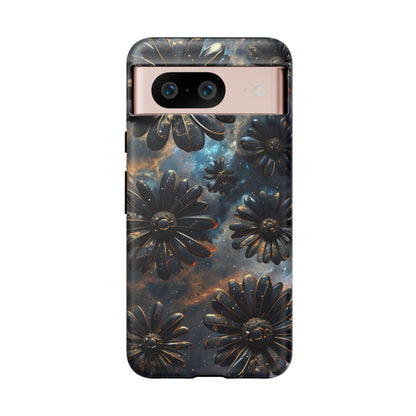 Galactic Black Daisy - Phone Case