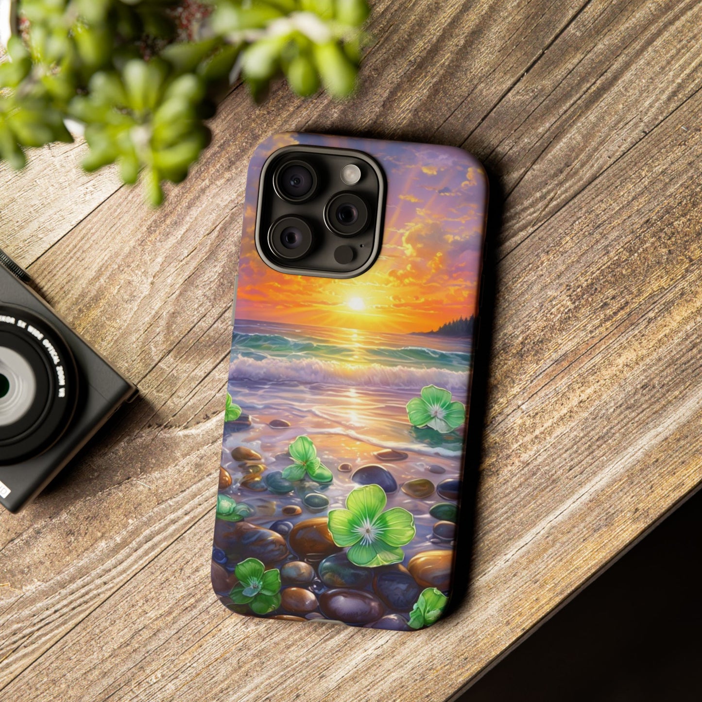 Coastal Calm Pebble Beach - Phone Case