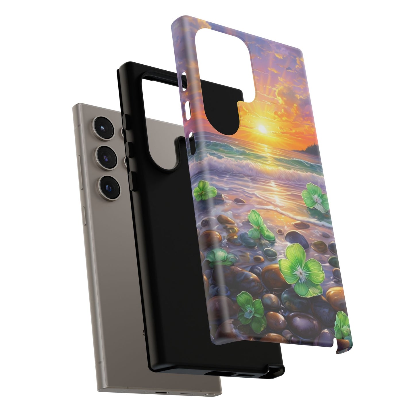 Coastal Calm Pebble Beach - Phone Case