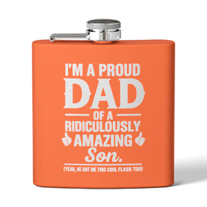 I’m A Proud Dad - Stainless Steel Flask