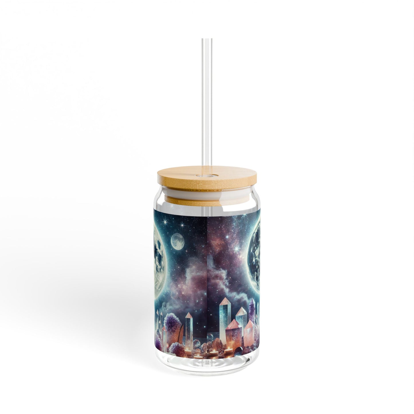 Full Moon Crystal Cleansing - Sipper Glass