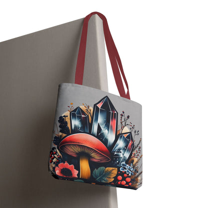 Vibrant Crystal & Mushroom - Tote Bag