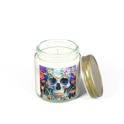 Floral Skull - Candle