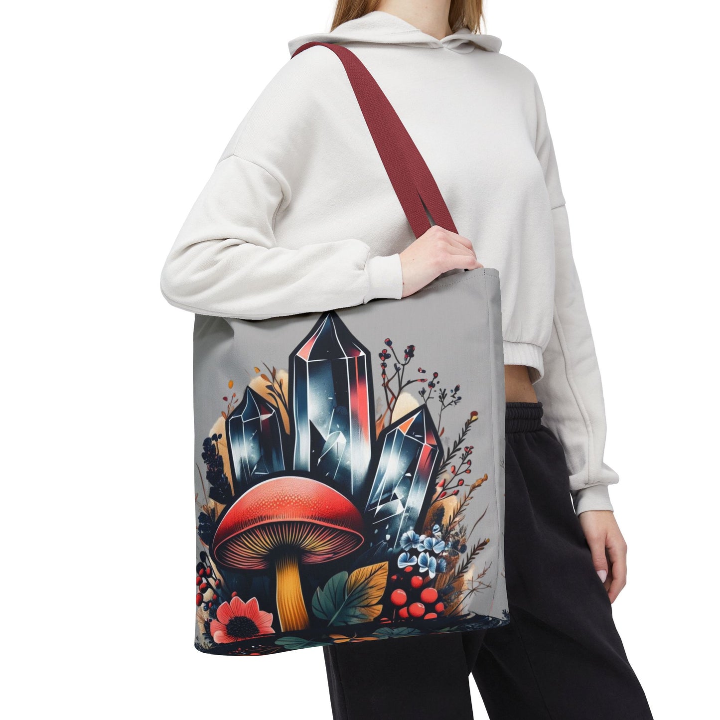 Vibrant Crystal & Mushroom - Tote Bag