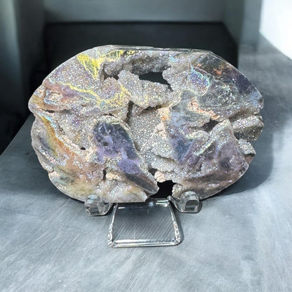 Aura Coated Sphalerite Palmstone