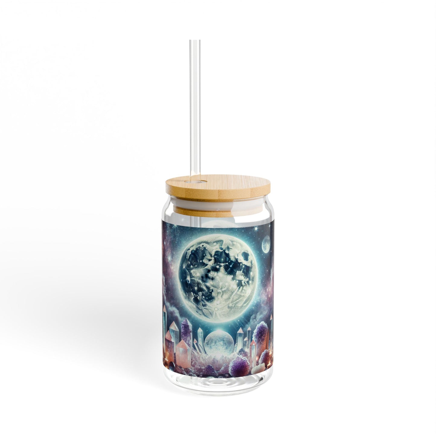 Full Moon Crystal Cleansing - Sipper Glass
