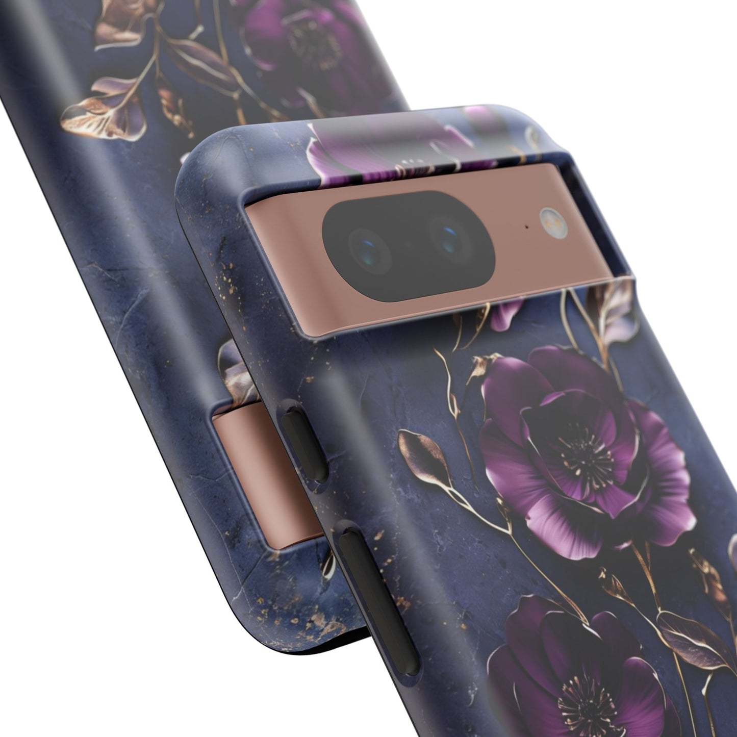 Midnight Purple Floral - Phone Case