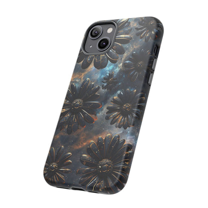 Galactic Black Daisy - Phone Case