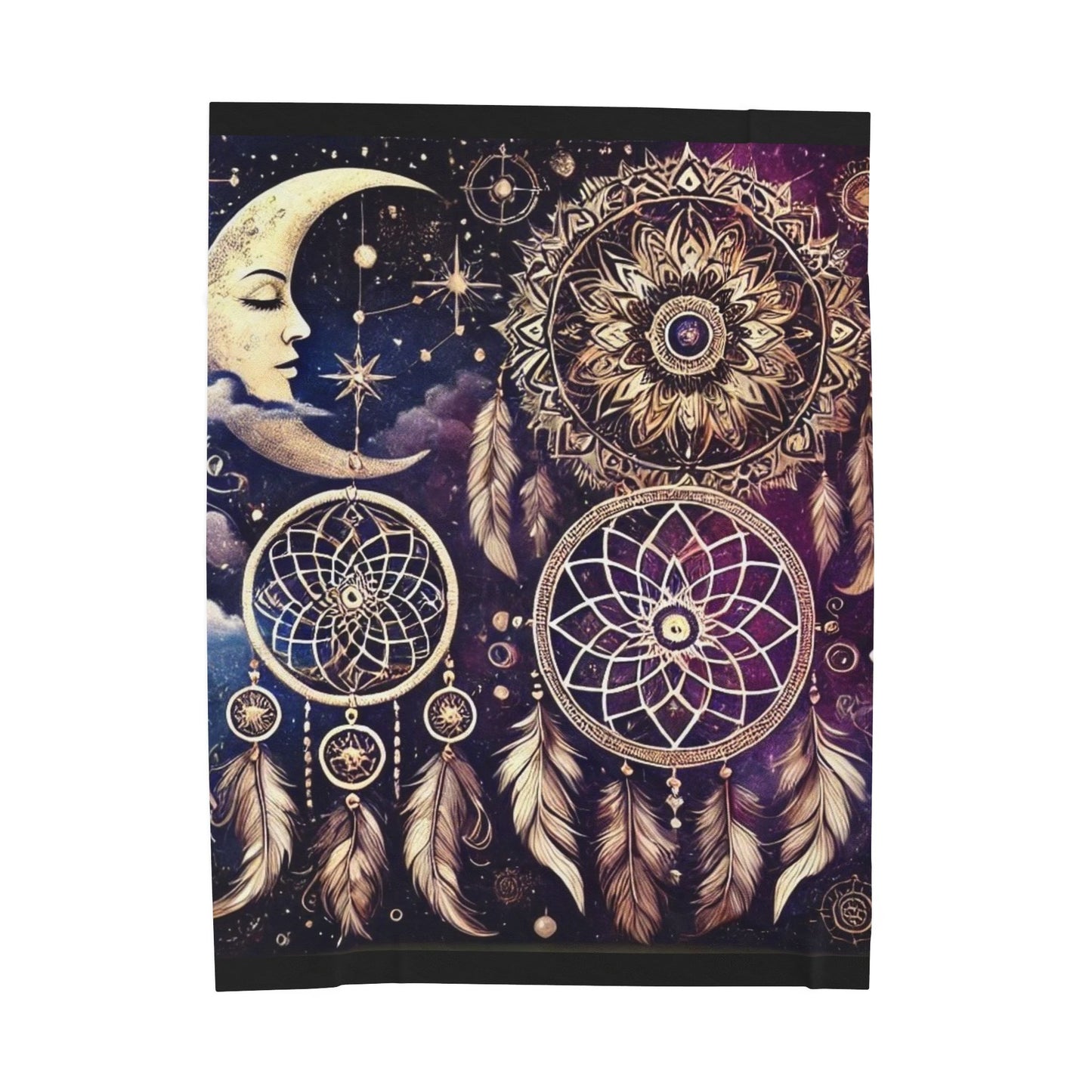 Dreamwoven Nights - Velveteen Plush Blanket