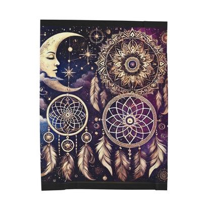 Dreamwoven Nights - Velveteen Plush Blanket