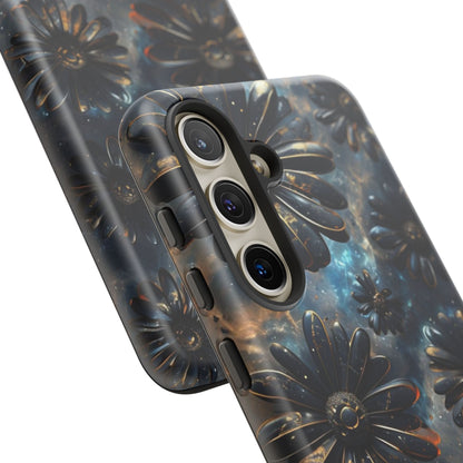 Galactic Black Daisy - Phone Case
