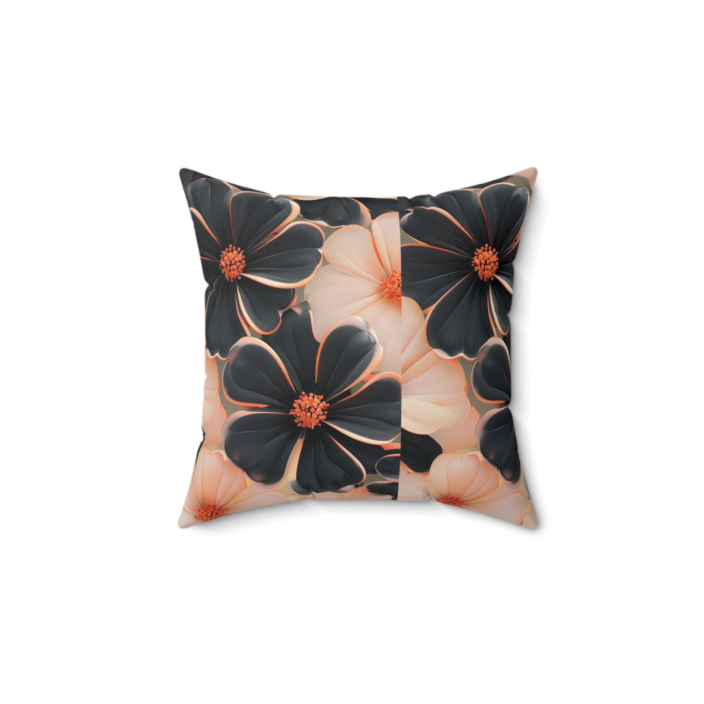 Elegant Floral  - Polyester Square Pillow