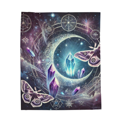 Celestial Crystal Dream - Velveteen Plush Blanket
