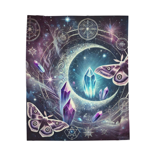 Celestial Crystal Dream - Velveteen Plush Blanket