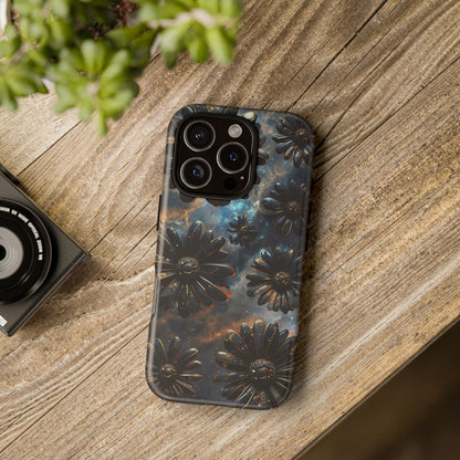 Galactic Black Daisy - Phone Case