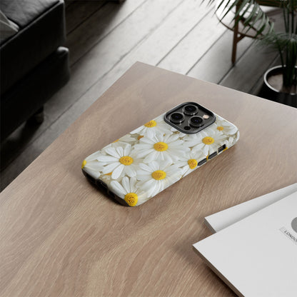 Blooming White Daisy - Phone Case