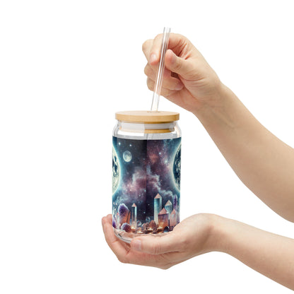 Full Moon Crystal Cleansing - Sipper Glass