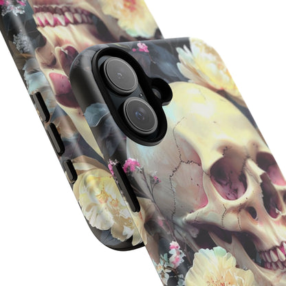 Gothic Floral Skull - Phone Case