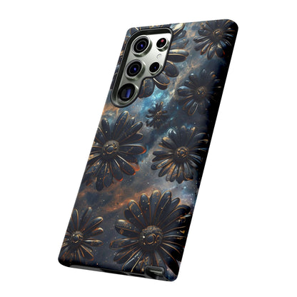 Galactic Black Daisy - Phone Case