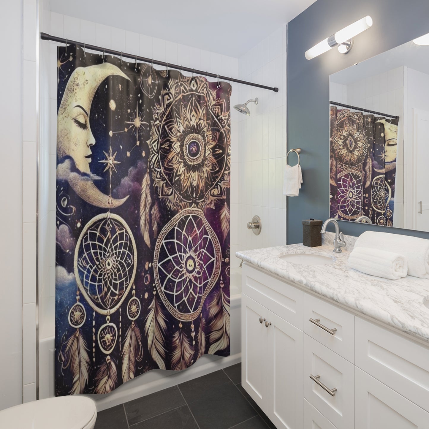 Celestial Boho Dreamcatcher - Shower Curtain
