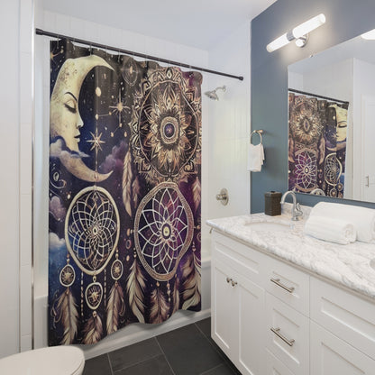 Celestial Boho Dreamcatcher - Shower Curtain